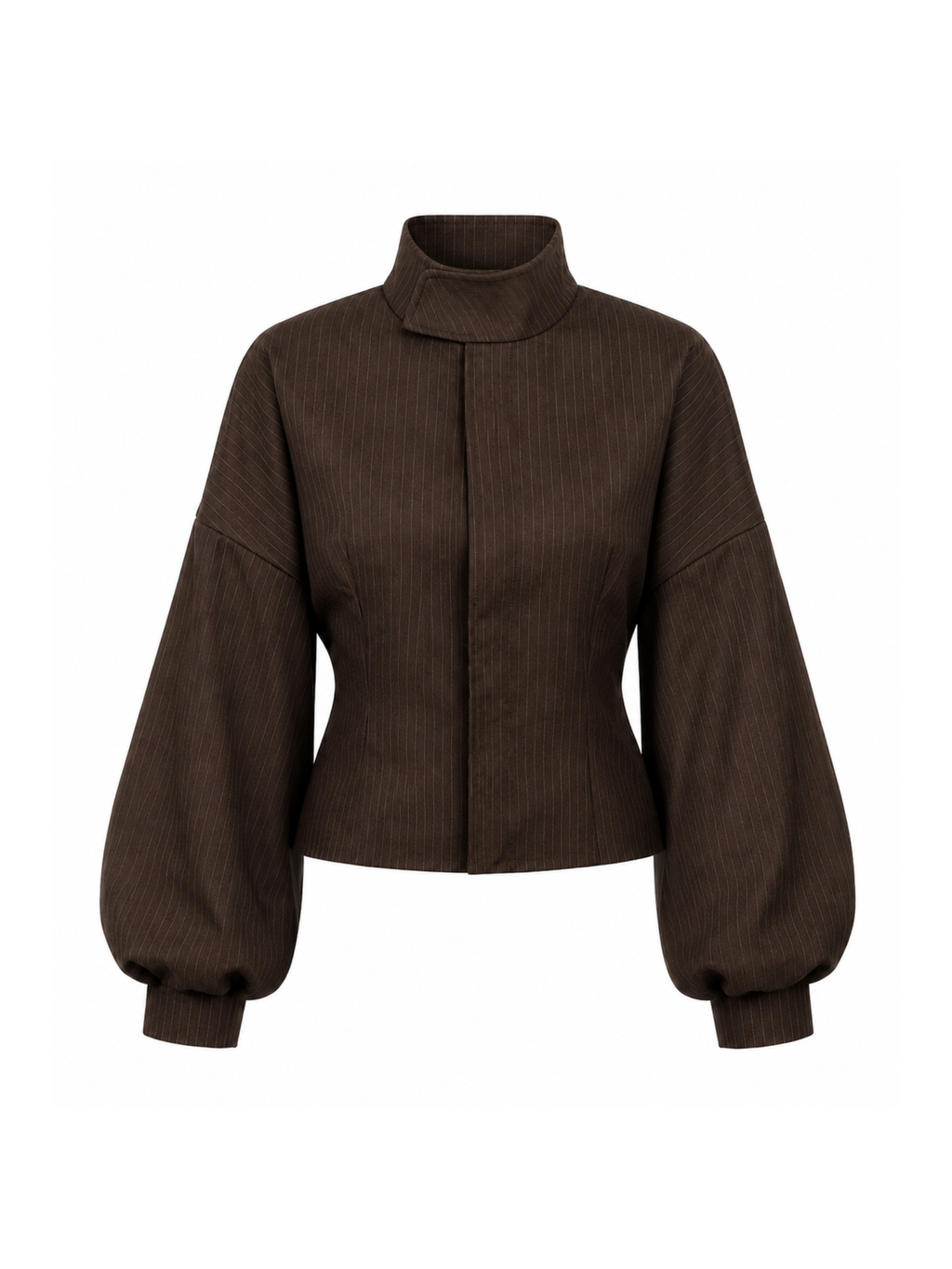 BROWN CASHMERE BOMBER JACKET