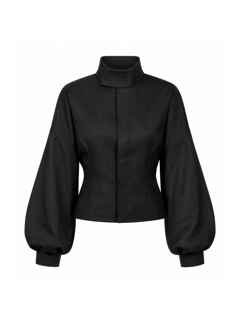 BLACK CASHMERE BOMBER JACKET