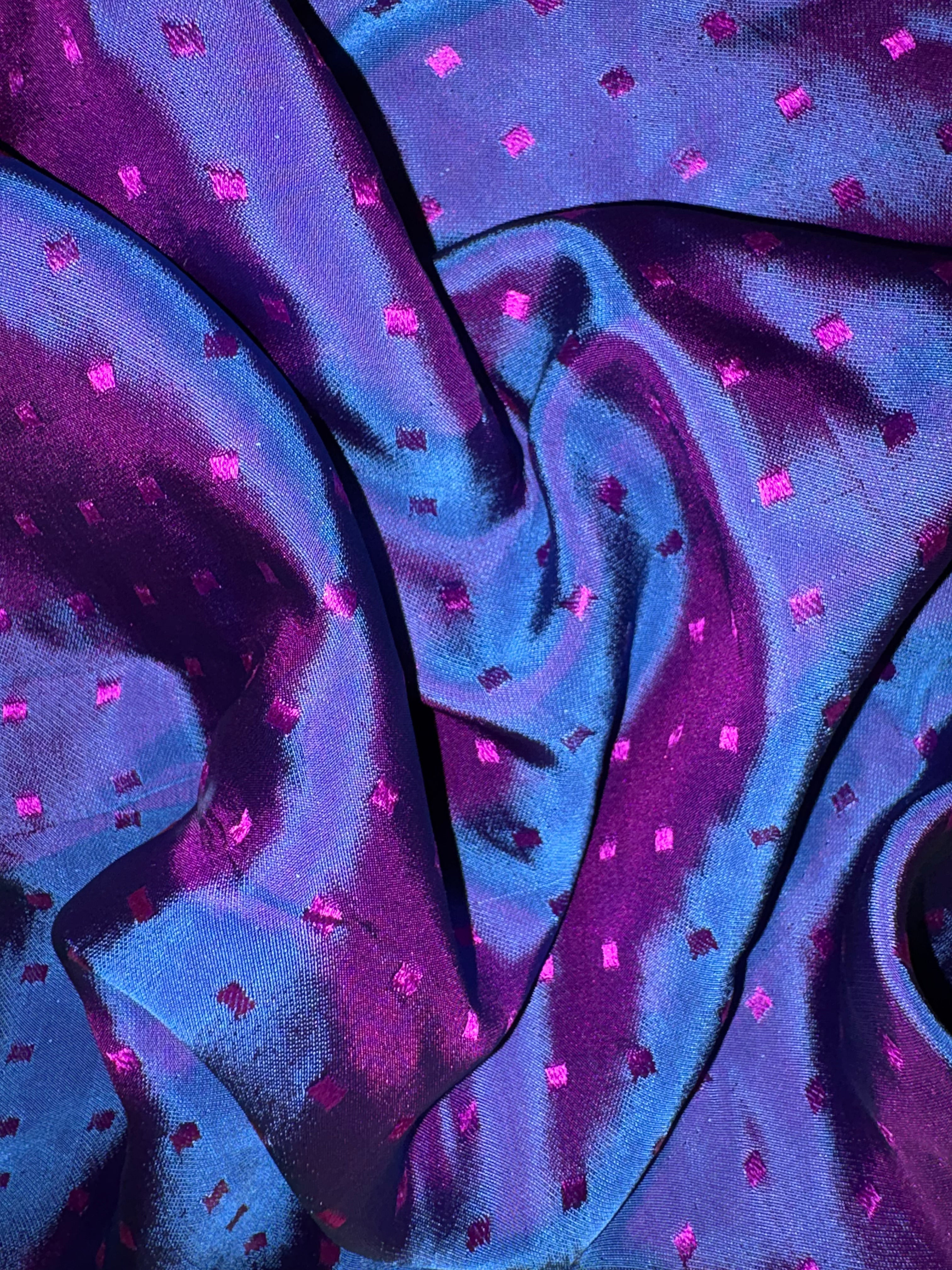 MIDNIGHT SILK TOP + SCRUNCHIE