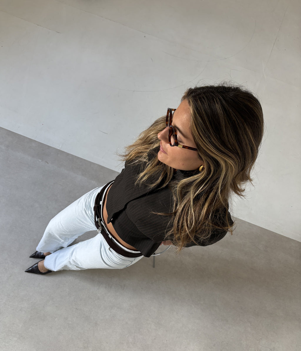 BROWN CASHMERE BOMBER JACKET
